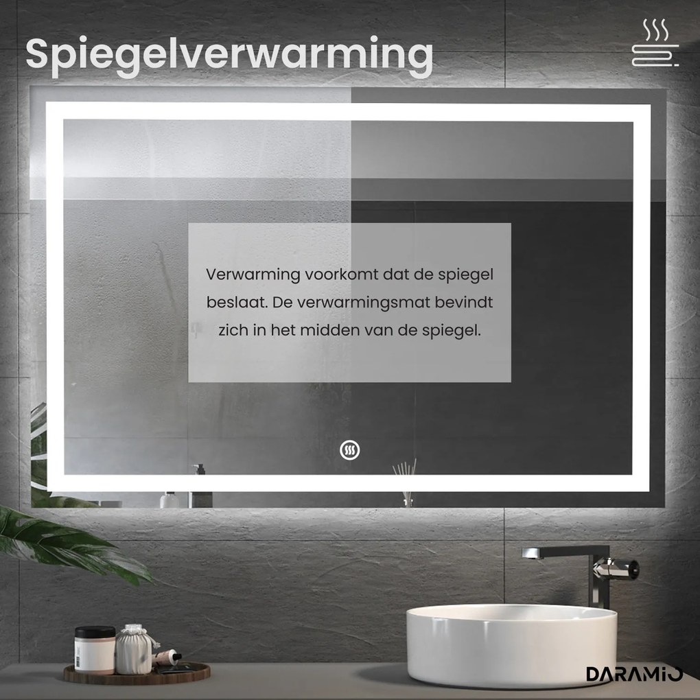 Spiegel met verlichting F2
