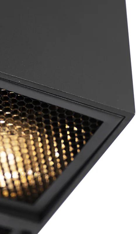 Design Spot / Opbouwspot / Plafondspot zwart 4-lichts - Qubo Honey Design GU10 vierkant Binnenverlichting Lamp