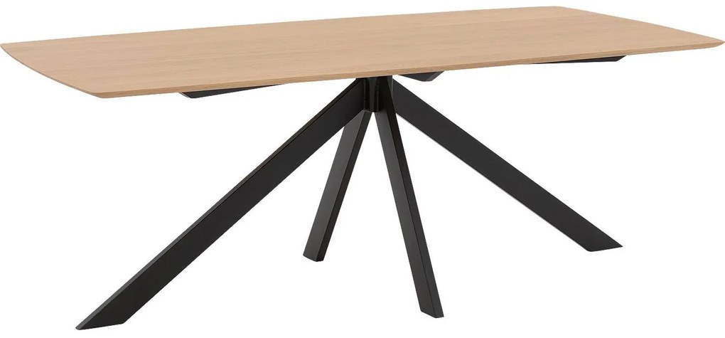 Goossens Excellent Eettafel Uniek, Semi rechthoekig 200 x 100 cm