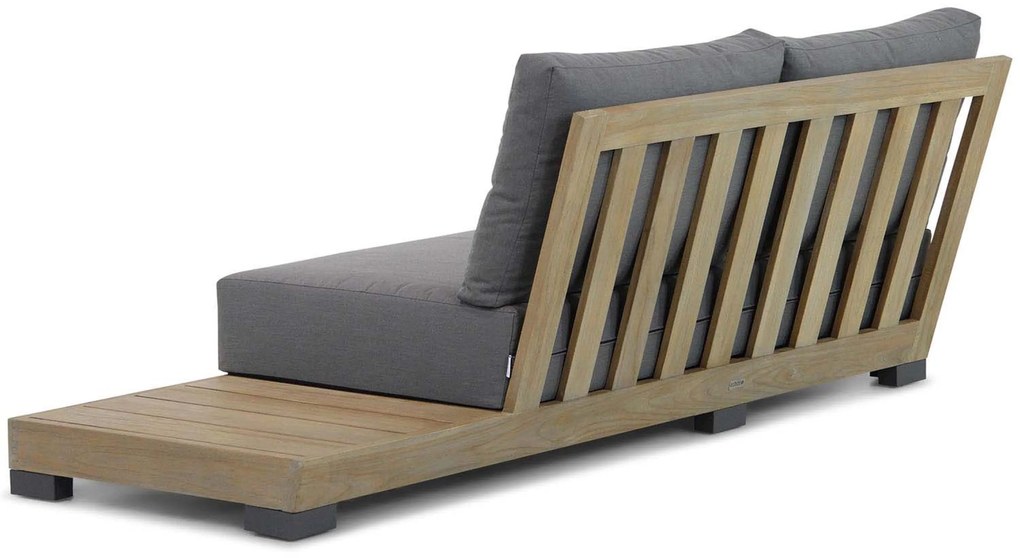 U-Vorm Loungeset 8 personen Teak Old teak greywash Lifestyle Garden Furniture Hilton/Brighton