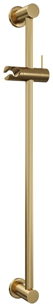 Brauer Gold Edition thermostatische doucheset met glijstang en 3 standen handdouche geborsteld messing PVD