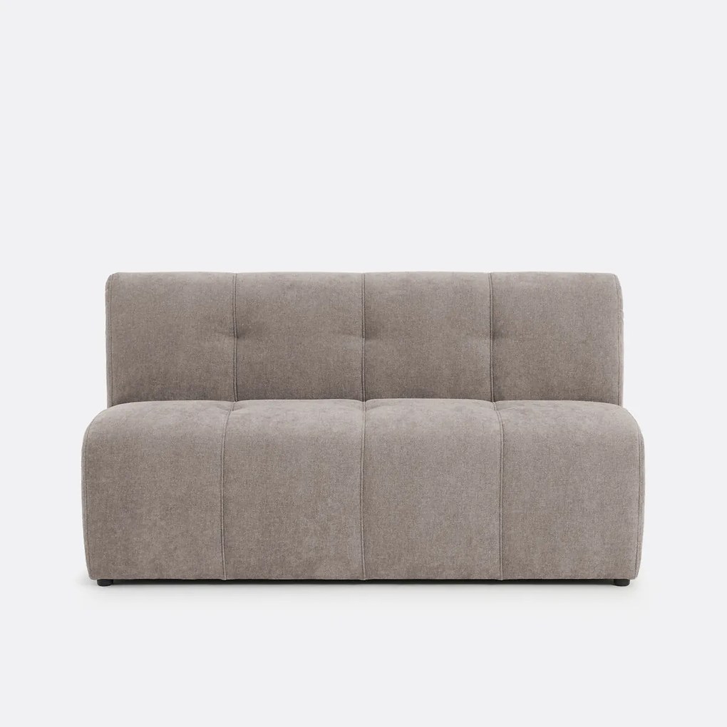 Modulaire bank, 3-zits, van fijn chenille, ANETA