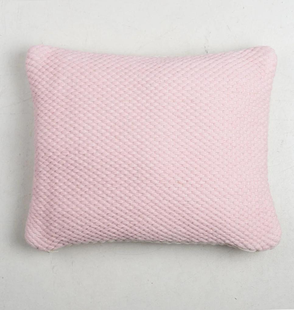 Urban Nature Culture | Kussen Weave 35 x 45 cm roze sierkussens katoen vloerkleden & woontextiel kussens