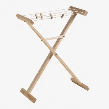 Teo Kids Houten Droogrek Natuurlijk Hout - Sklum