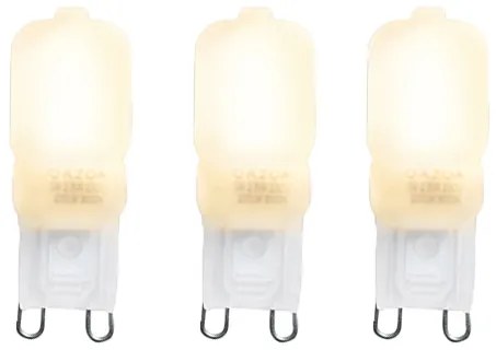 Set van 3 G9 LED lampen CUTE PC 2W 200 lm 2700K