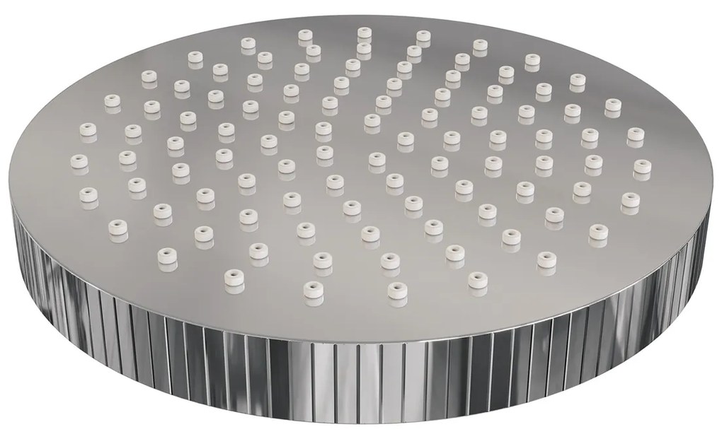 Brauer Stripe inbouw regendouche met 25cm hoofddouche, met gebogen muurarm, glijstang en staafhanddouche set 20 chroom