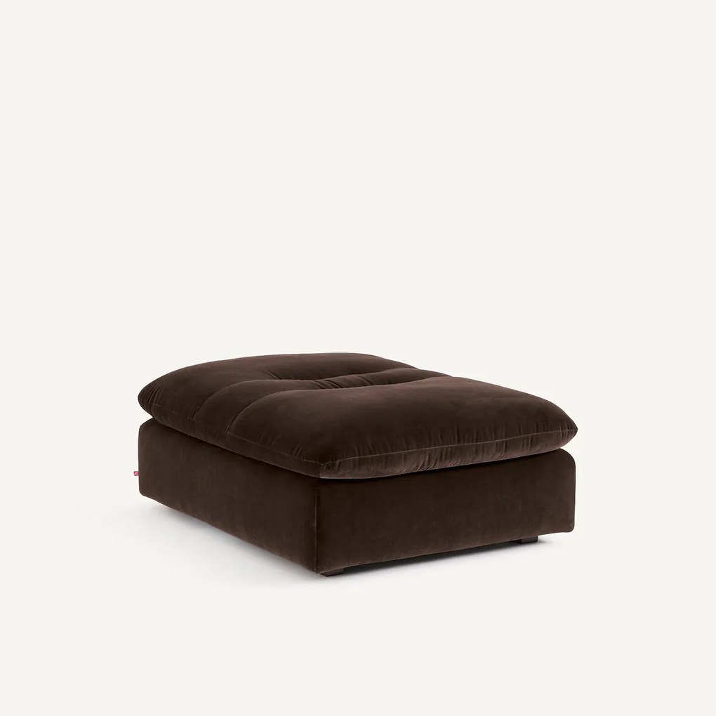 Modulaire fluwelen voetensteun, GIULIANO