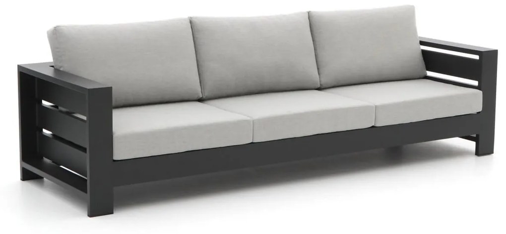 Loungebank Tuin Bellagio   | Aluminium | 3 personen | Tuinbank Grijs | 265cm | Incl. kussens | Kees Smit Tuinmeubelen