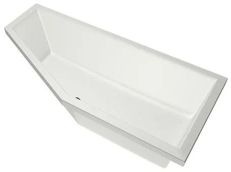 Xenz Society Hoekbad - 170x75x48 - afvoer Midden - Rechts - Compact - acryl - wit mat 6926-03
