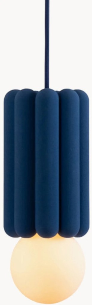 Kleine dimbare hanglamp STUCCO No. 3, handgemaakt