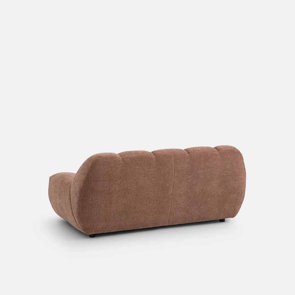 2-zitsbank van chenille fluweel met reliëf, Nuria