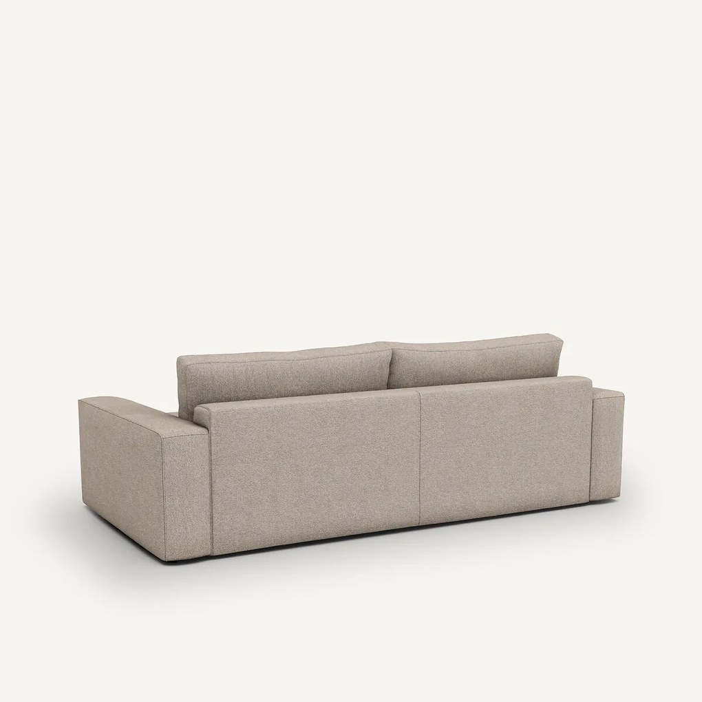 3-zits bank, omvormbaar, in structuurviscose en linnen, SKANDER