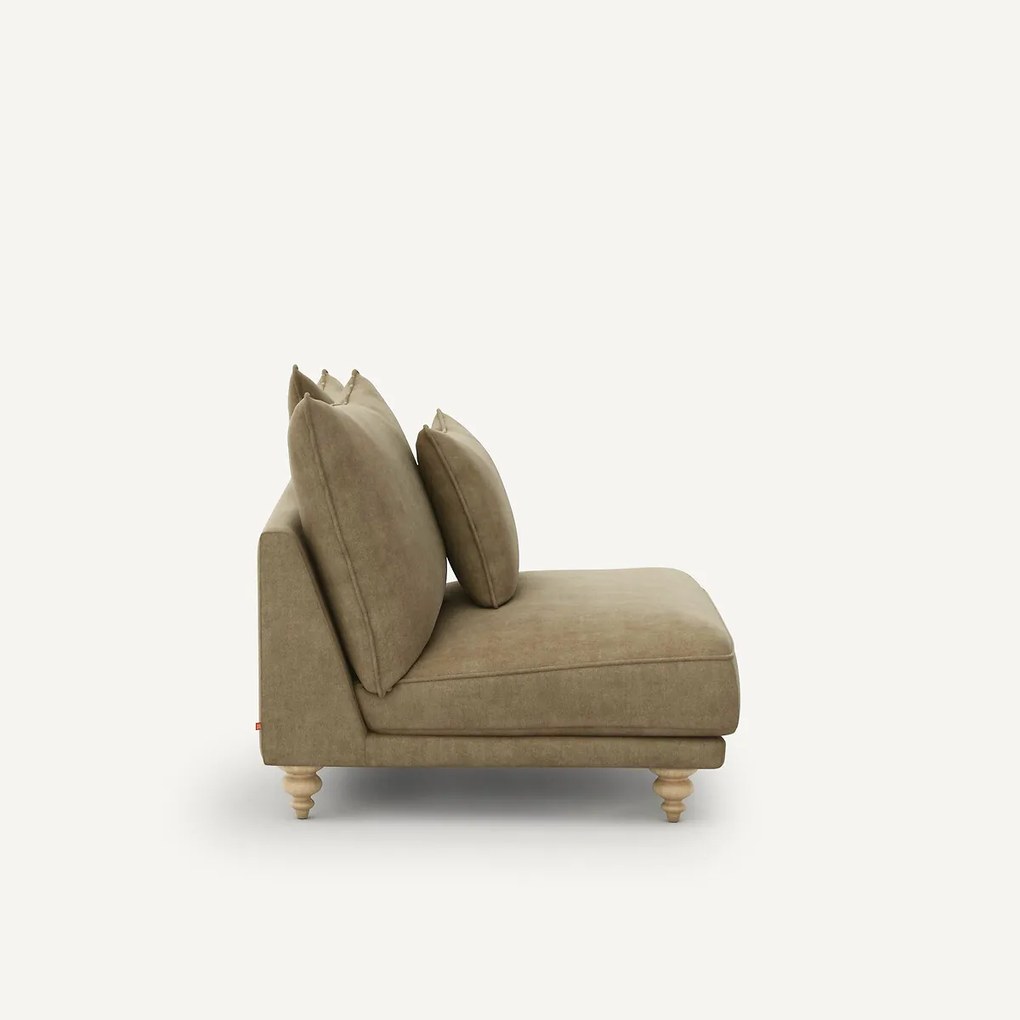 Bank van stonewashed fluweel, Lazare
