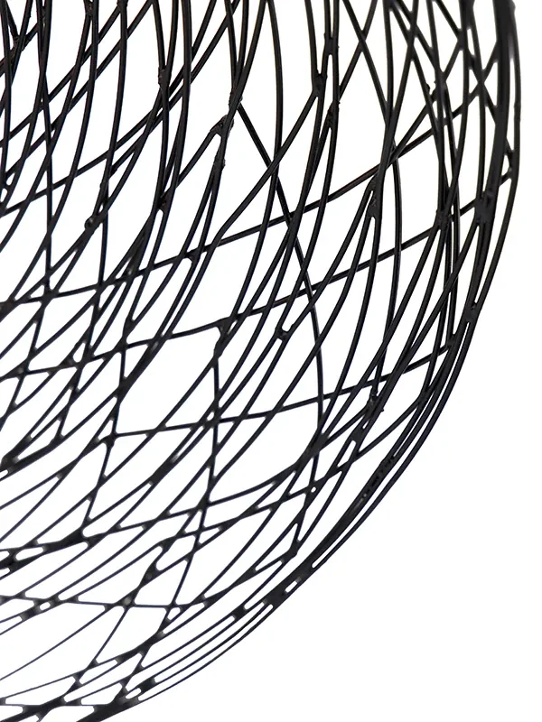 Oosterse plafondlamp zwart 60 cm - GlanOosters E27 rond Binnenverlichting Lamp