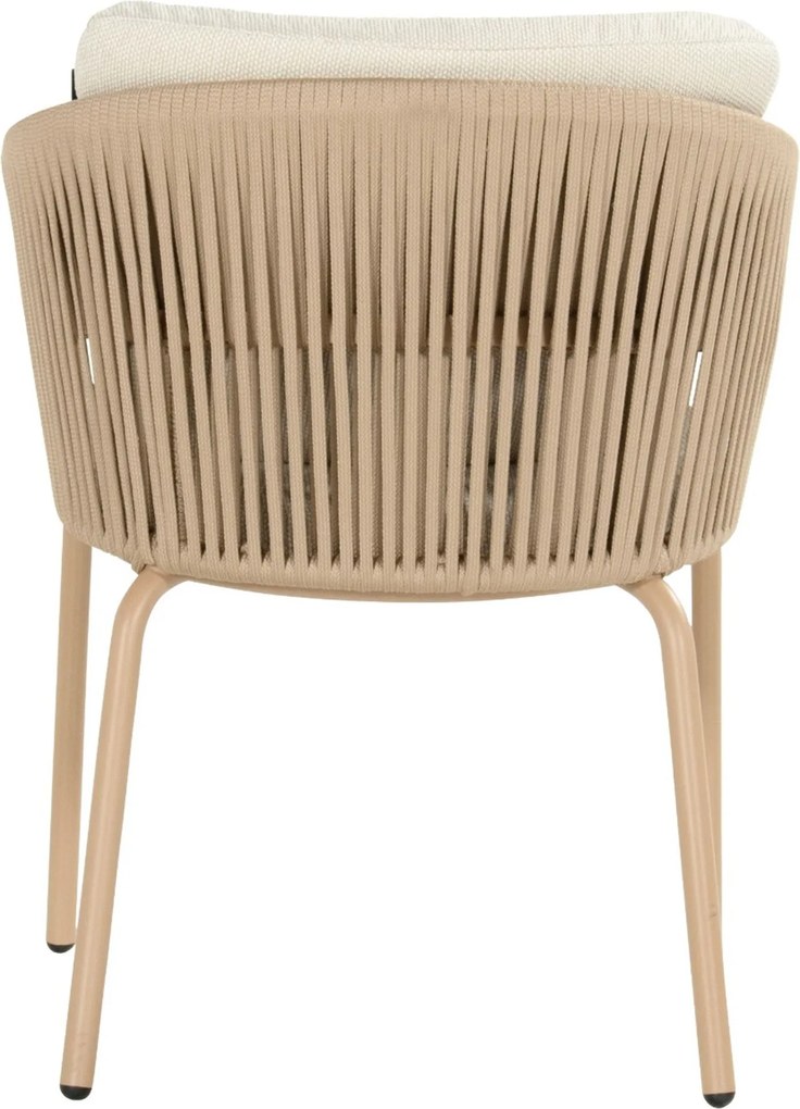 Tuinset Ronde Tuintafel 4 personen 120 cm Rope Taupe  Hartman Sevilla/Girona