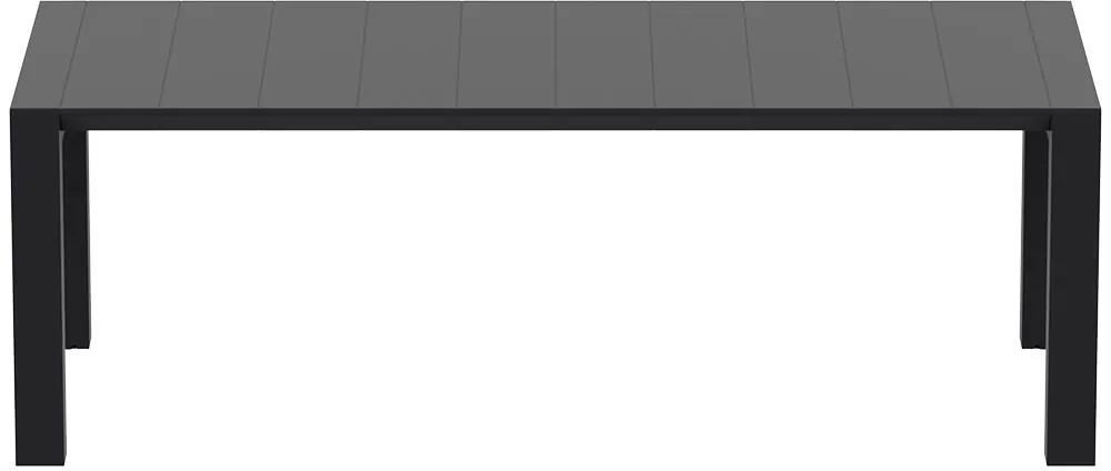Siesta  Tuintafel - Vegas Medium - Zwart - Uitschuifbaar 180/220 cm