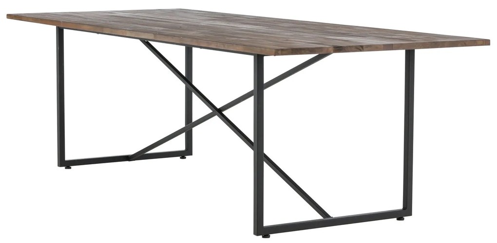 Jörn Industriele Eettafel - X-Bang - Teak Hout - 250x100 cm - Jorn