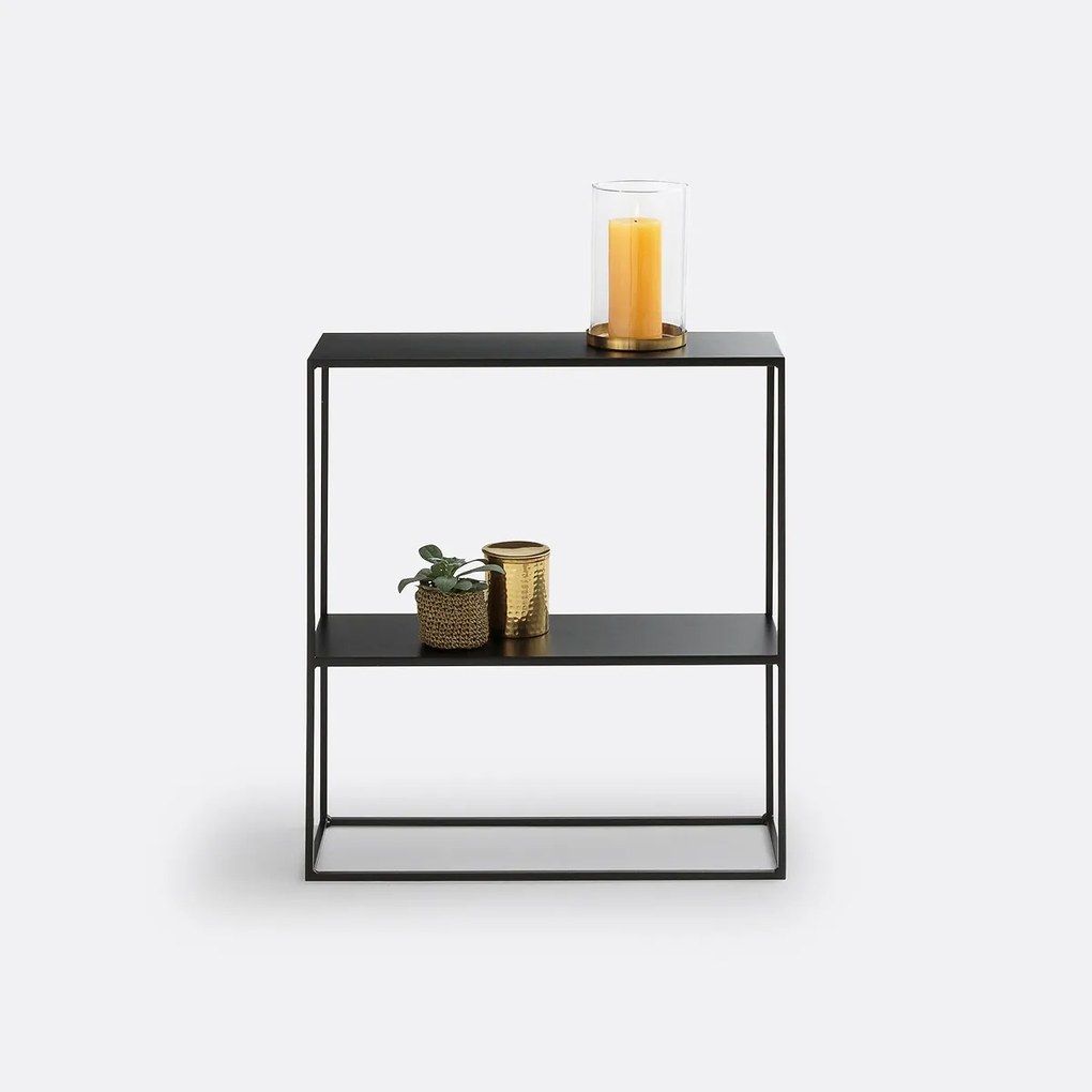 Metalen console met twee bladen, Miva