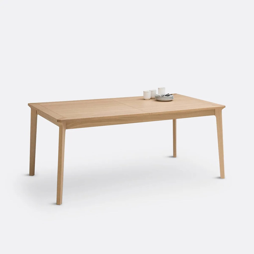 Uitschuifbare eettafel, eikenfineer, 6 tot 10 personen, PULLY