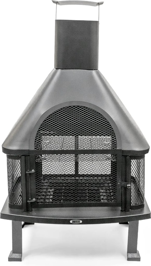 HEAT Outdoor Living Terrashaard Saga - Traditioneel - Met vonkengaas - Inclusief grillrooster