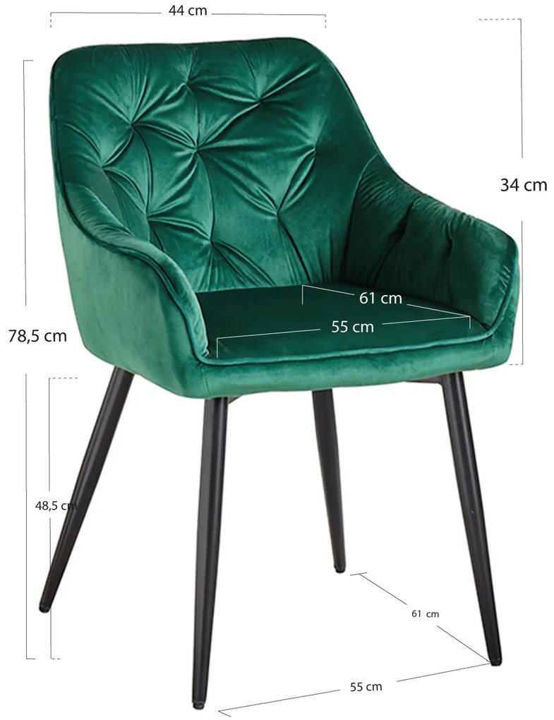 Salle Fluwelen Stoel