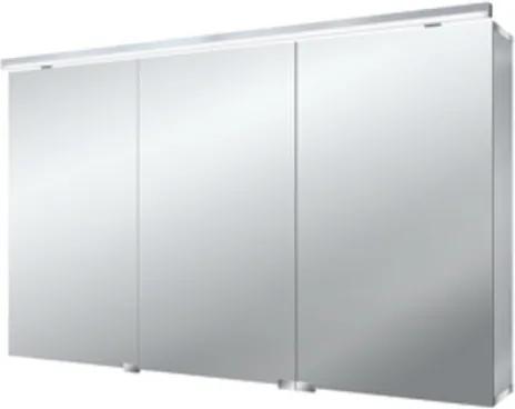 Emco Asis Pure spiegelkast m. 3 deuren met LED verlichting boven en onder 120x72.8x15.3cm 979705284