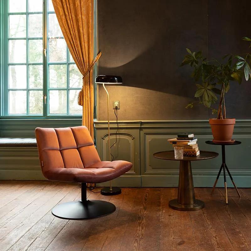Dutchbone lounge fauteuil Bar velvet oud roze | Cavetown