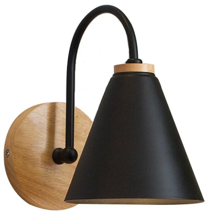 WANDLAMP BOS APP932-1W ZWART