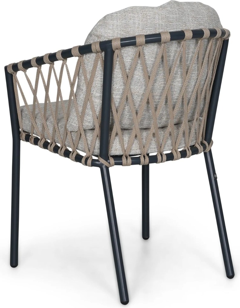 Tuinstoel Rope Grijs-antraciet Lifestyle Garden Furniture Morano