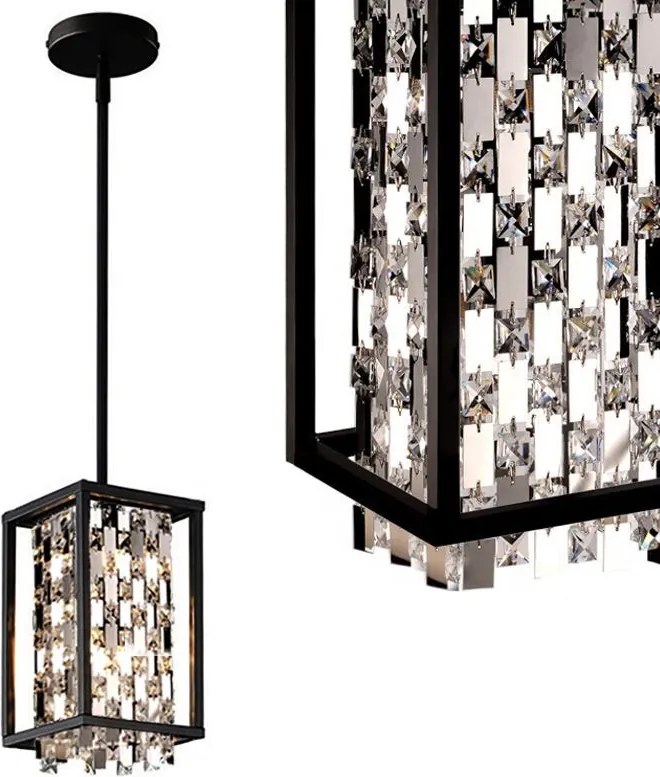 Kristallen hanglamp APP1110-1CP ZWART