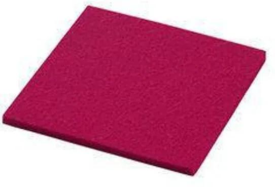 Onderzetter - Vilt - Vierkant - 10 x 10 cm - Raspberry - Roze