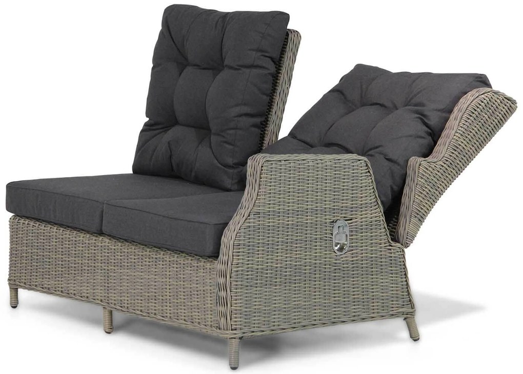 Dining Loungeset 6 personen Wicker Taupe Garden Collections Chicago/Brighton