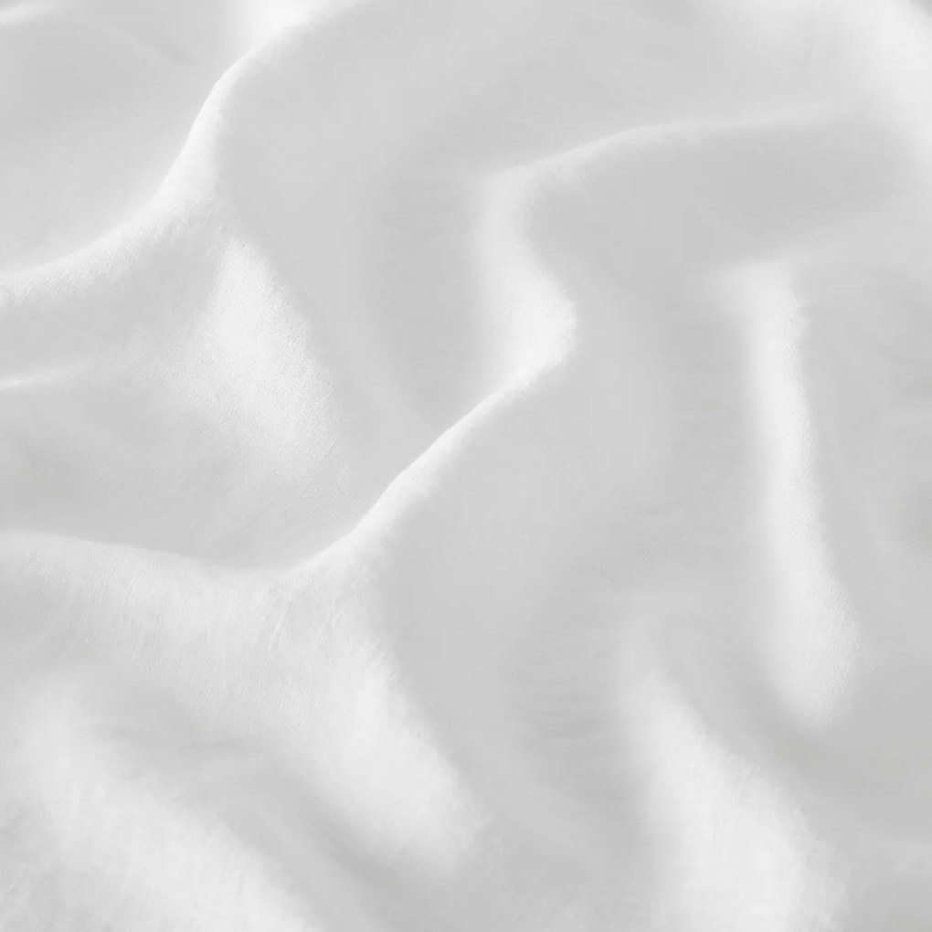 Linnen schermgordijn over de hele breedte, met gerimpelde bies of wave, ONEGA