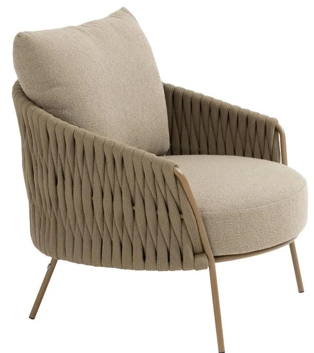 4 Seasons Outdoor Molina loungestoel amber Loungestoel   beige weerbestendig