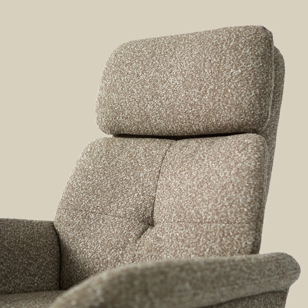 Relaxfauteuil Elektrisch Taupe Stof