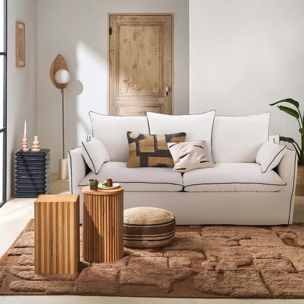 Bank 2-, 3-, 4- of 5-zits, afneembare hoezen, in dik linnen, Odna