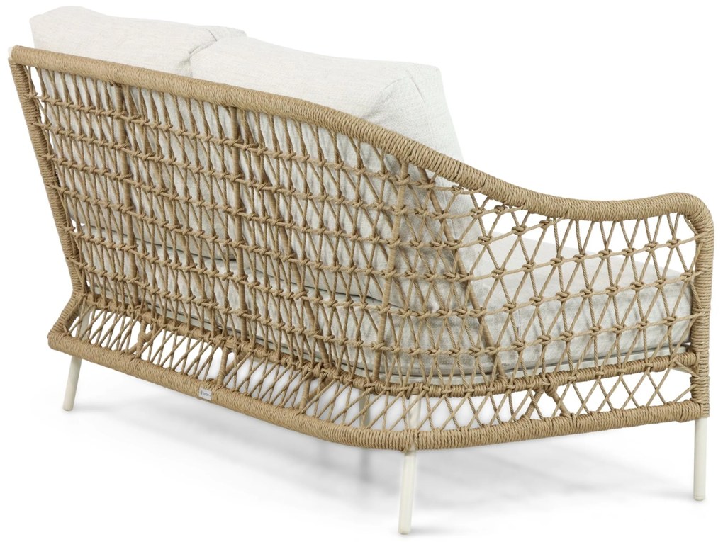 Hoek loungeset 6 personen Aluminium/Wicker Taupe Coco Bali