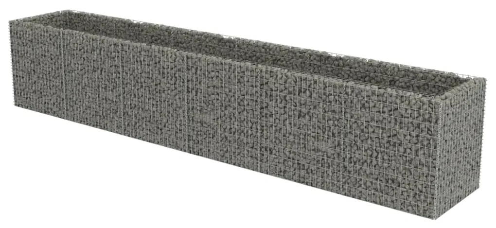 vidaXL Gabion plantenbak verhoogd 540x90x100 cm gegalvaniseerd staal