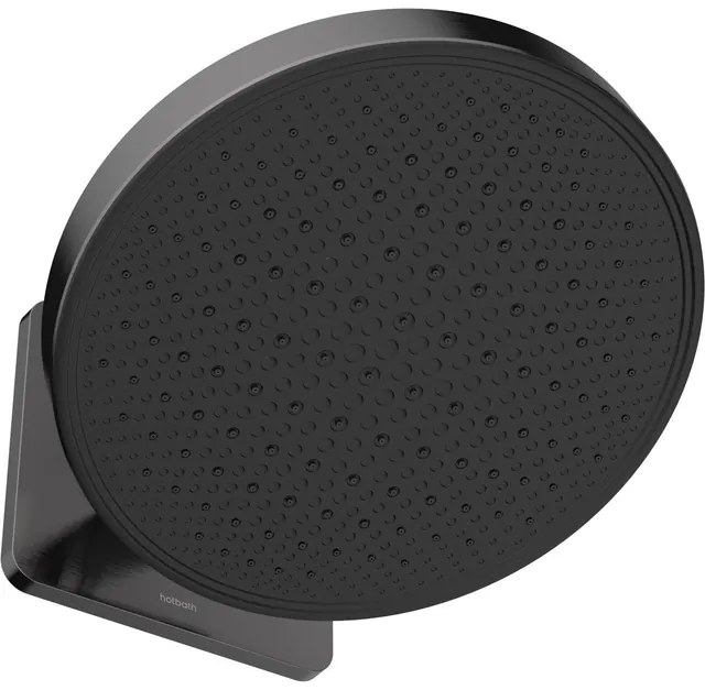 Hotbath MATE Hoofddouche - 30cm - opbouw - rond - rond - kantelbare wandarm Geborsteld gunmetal PVD M420BGP