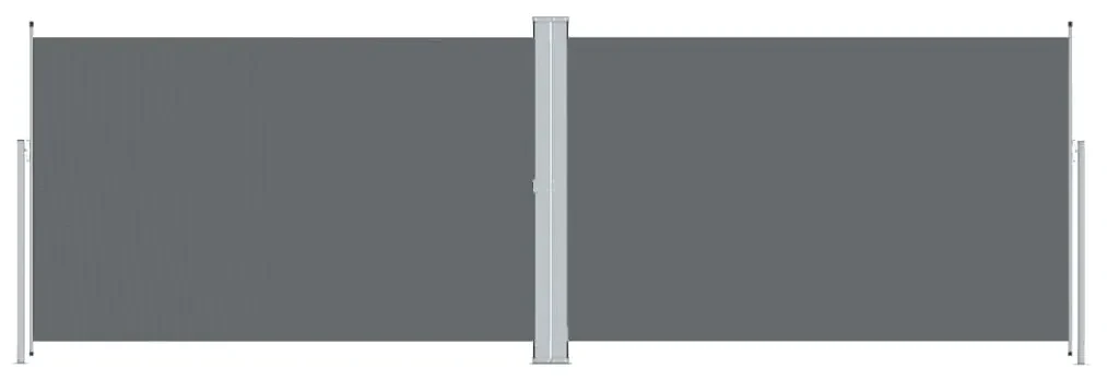 vidaXL Tuinscherm uittrekbaar 200x600 cm antracietkleurig