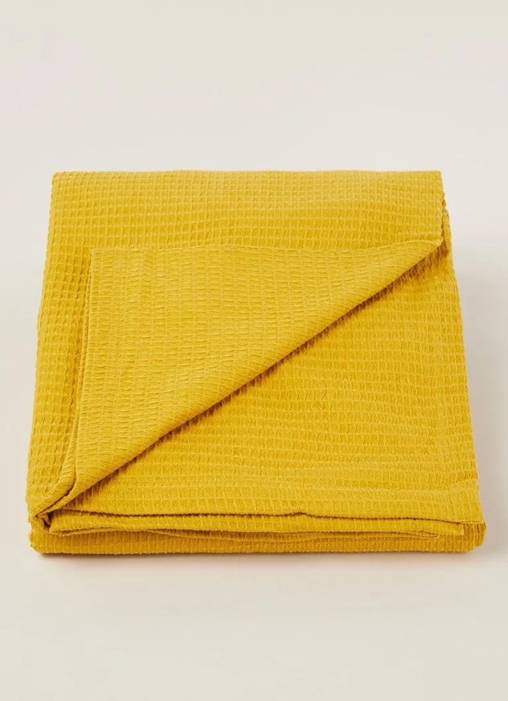 Kayori Nagi Waffle plaid van biologisch katoen 260 x 280 cm