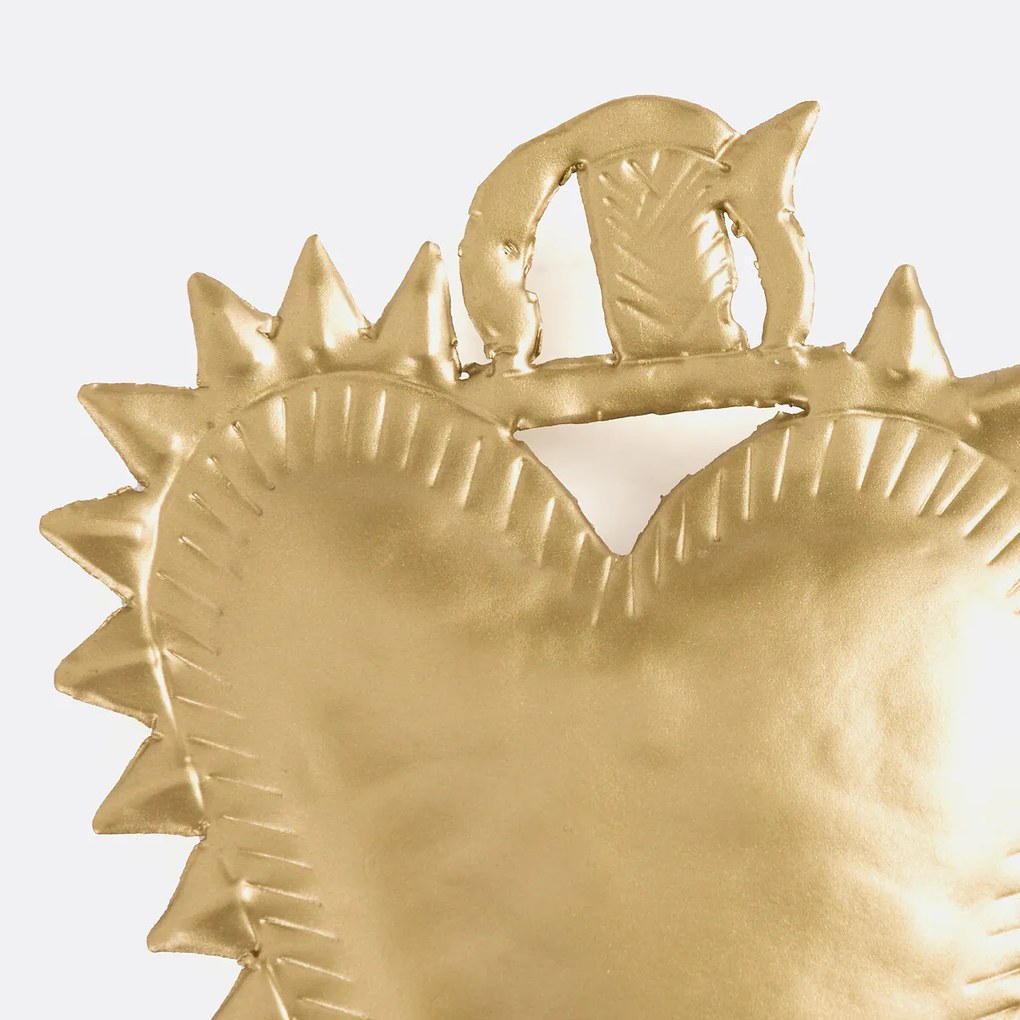 Wanddecoratie ex-voto in messing, Strakaza