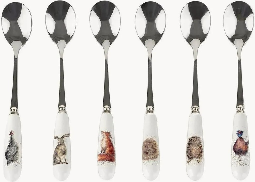 Set van 6 theelepels Countryside