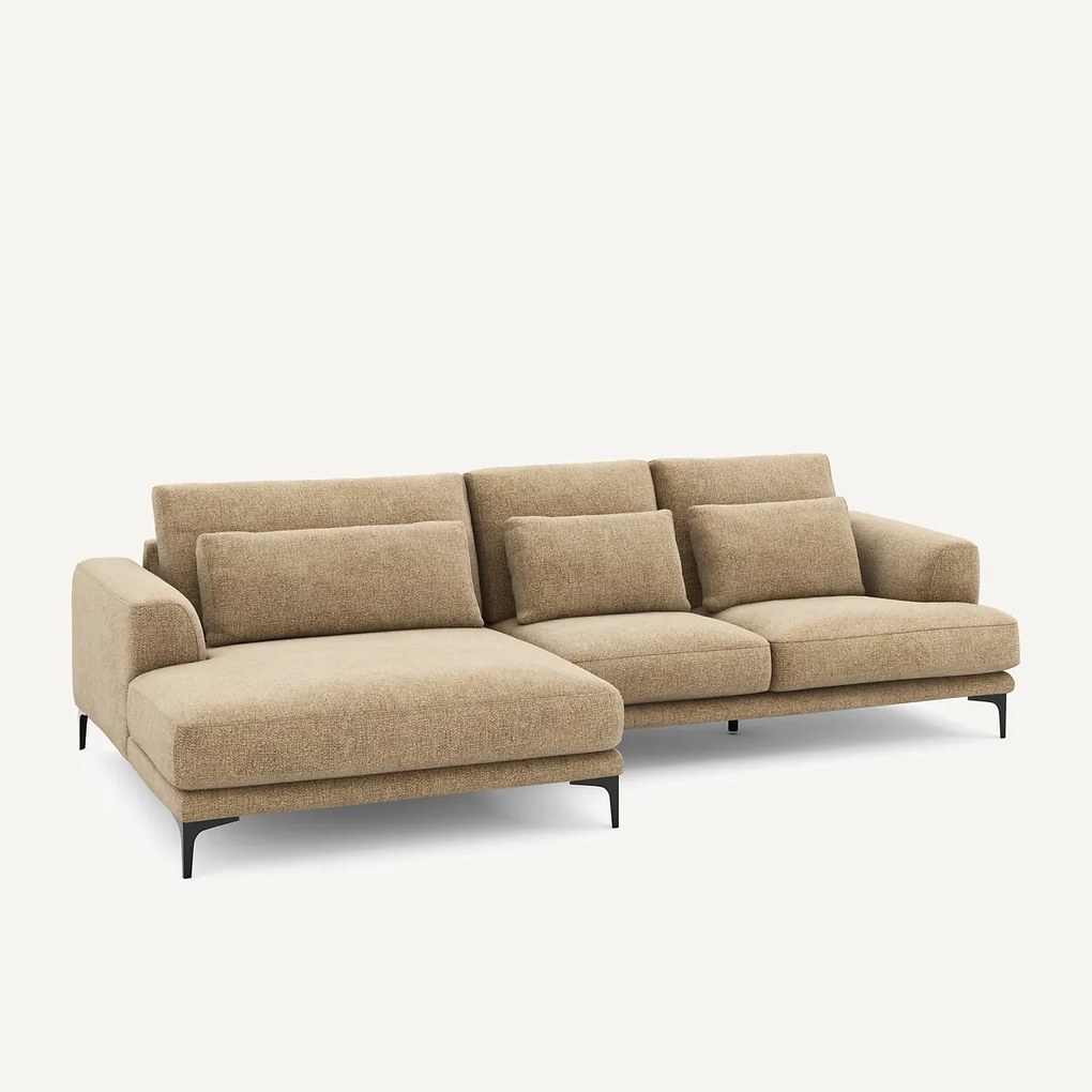 XL hoekbank links van stevig katoen, MARSILE