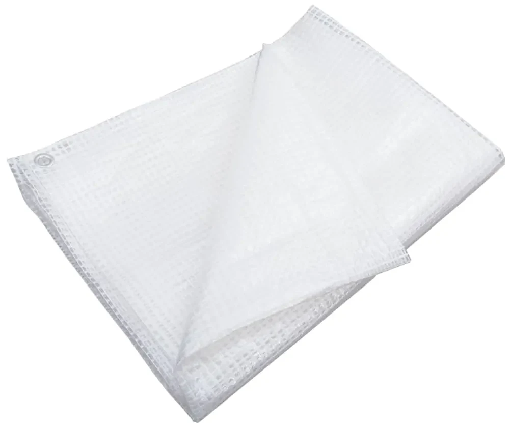 vidaXL Dekzeil leno 140 g/m² 4x5 m wit