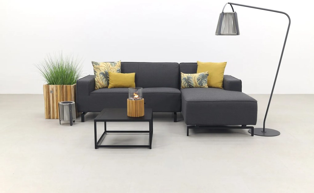 Boavista/Toronto loungebank chaise longue - Sooty - 3-delig - links