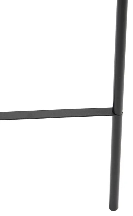 Smart vloerlamp zwart incl. WiFi A60 smoke glas - Bliss