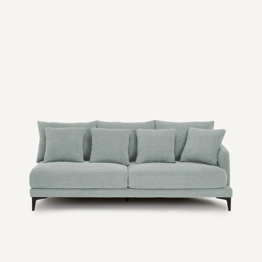 3-zits halve bank van gevlochten polyester, MODERNISTE, ontwerp Emmanuel Gallina