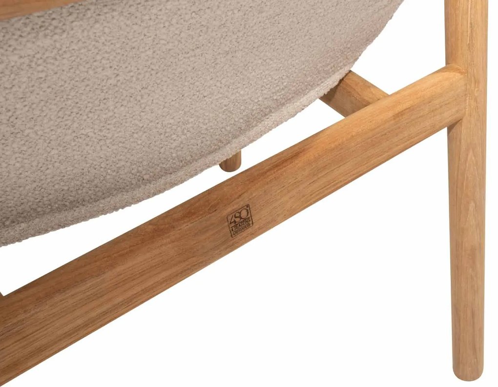 4 Seasons Outdoor Samos tuinstoel teak SALE Tuinstoel beige weerbestendig