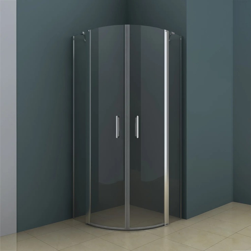 Riho Novik Z309 kwartronde douchecabine 85x85cm chroom